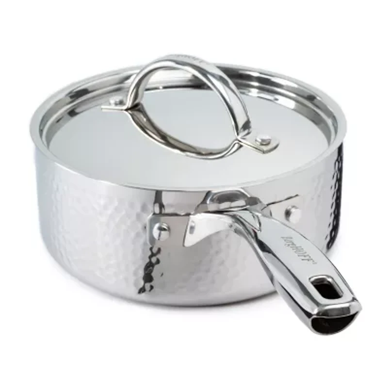 BergHOFF Hammered 7" Covered Stainless Steel Sauce Pan