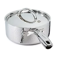 BergHOFF Hammered 7" Covered Stainless Steel Sauce Pan