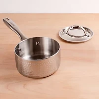 BergHOFF Hammered 7" Covered Stainless Steel Sauce Pan