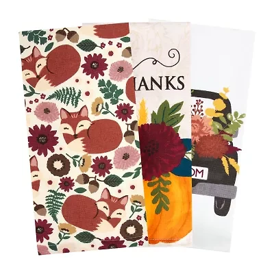 Ritz Wildflower Fox 3-pc. Kitchen Towel Set