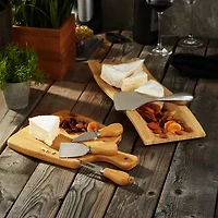 BergHOFF Bamboo 2-pc. Wavy Cutting Board and Aaron Probyn Cheese Knife Set
