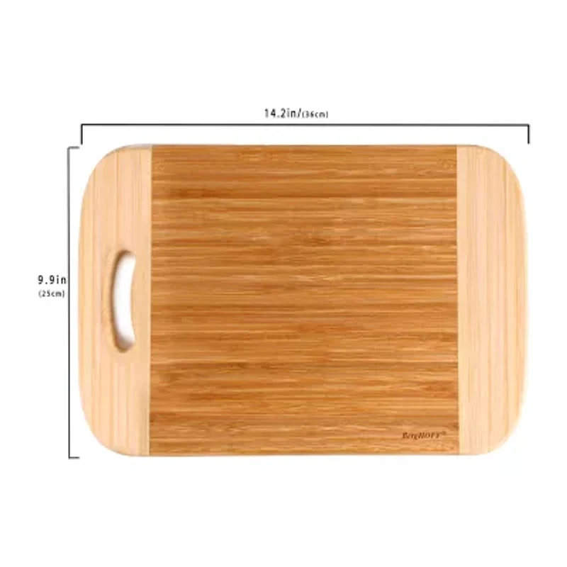 BergHOFF Bamboo 2pc Cutting Board and Aaron Probyn Cheese Knife Set