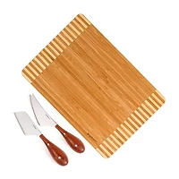 BergHOFF Bamboo 3-pc. Rectanglet Cutting Board and Aaron Probyn Cheese Knife Set