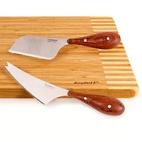 BergHOFF Bamboo 3-pc. Rectanglet Cutting Board and Aaron Probyn Cheese Knife Set