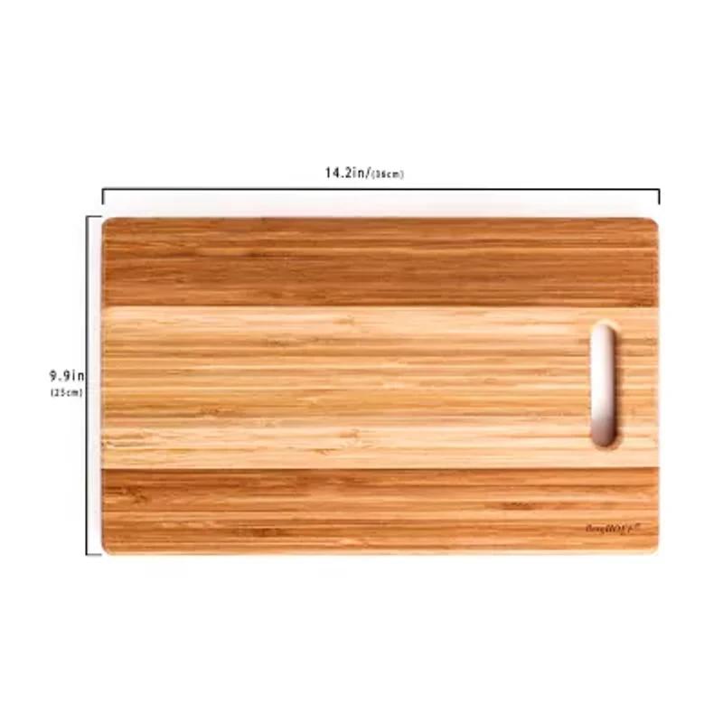 BergHOFF Bamboo 3-pc. Cutting Board and Aaron Probyn Cheese Knife Set