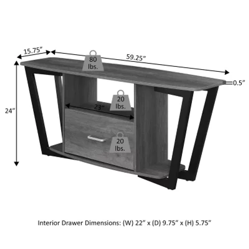 Convenience Concepts Graystone TV Stand
