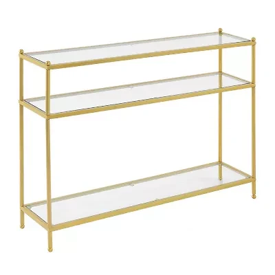 Royal Crest Glass Console Table