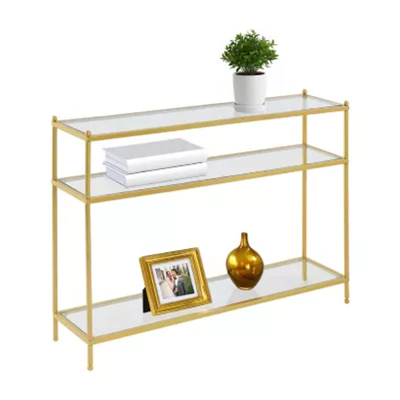 Royal Crest Glass Console Table