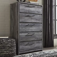 Signature Design by Ashley Baystorm 5-Drawer Chest in Dark Gray