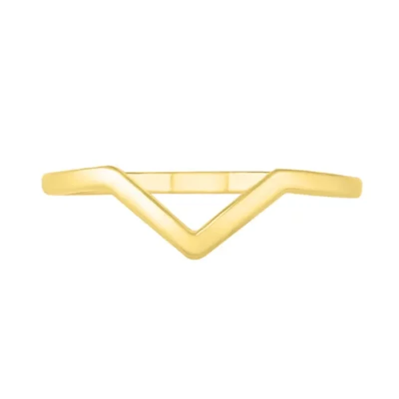 Womens 2MM 10K Gold Round Band