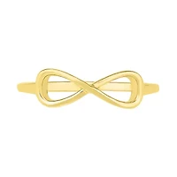 Womens 5MM 10K Gold Infinity Band