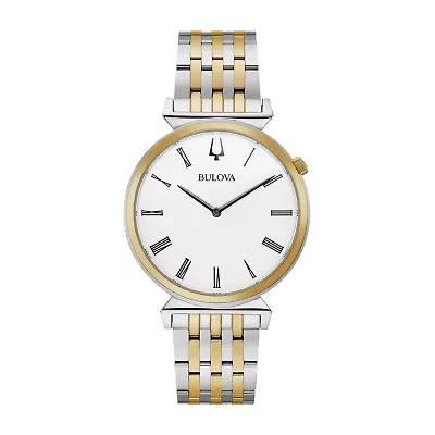 Bulova Regatta Mens Two Tone Stainless Steel Bracelet Watch 98a233