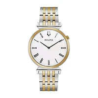 Bulova Regatta Mens Two Tone Stainless Steel Bracelet Watch 98a233