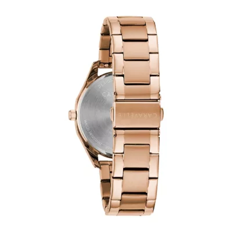 Caravelle Designed By Bulova Womens Stainless Steel Bracelet Watch 45l179