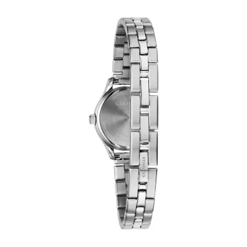 Caravelle Designed By Bulova Womens Silver Tone Stainless Steel Bracelet Watch 43l209