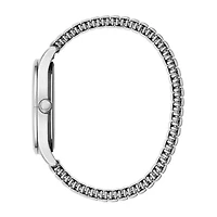 Caravelle Designed By Bulova Mens Silver Tone Stainless Steel Bracelet Watch 43b161