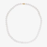 Sofia Certified Cultured Freshwater Pearl 7-7.5mm Strand Necklace in 14K Gold