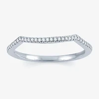 Signature By Modern Bride Womens 1/ CT. T.W. Natural White Diamond 14K Gold Wedding Band