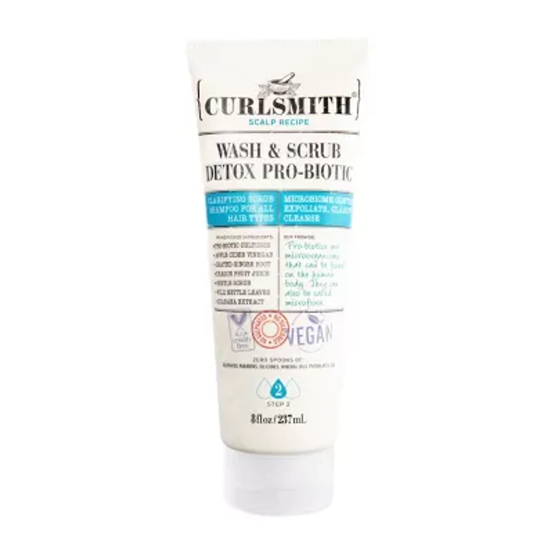 Curlsmith Wash And Scrub Detox Pro Biotic Shampoo - 8.0 Oz.