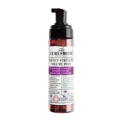 Curlsmith Bouncy Strength Volume Foam Hair Mousse - 7.5 Oz.