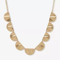 a.n.a Gold Tone Womens 16 Inch Collar Necklace