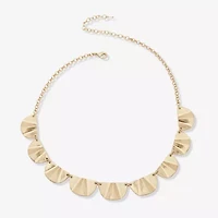 a.n.a Gold Tone Womens 16 Inch Collar Necklace