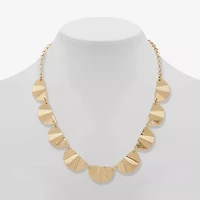 a.n.a Gold Tone Womens 16 Inch Collar Necklace