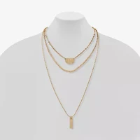 a.n.a Gold Tone Womens Inch Strand Necklace