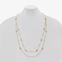 a.n.a Gold Tone Womens 32 Inch Strand Necklace