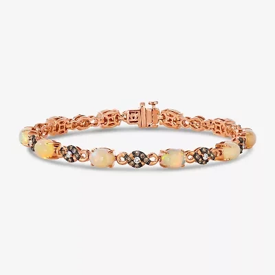 Le Vian® Grand Sample Sale™ Bracelet featuring Neopolitan Opal™ Vanilla Diamonds® Chocolate Diamonds® set in 14K Strawberry Gold®