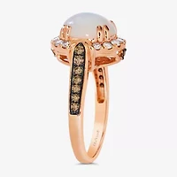 Le Vian® Grand Sample Sale™ Ring featuring 1  1/5 CT. Neopolitan Opal™ 1/4 Chocolate Diamonds® 1/3 Nude Diamonds™ set 14K Strawberry Gold®