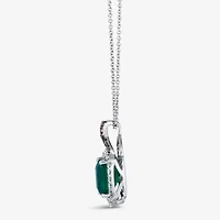 Le Vian® Grand Sample Sale™ Pendant featuring 1  1/2 CT. Emerald 1/4 CT. Nude Diamonds™  1/10 CT. Chocolate Diamonds® set in 14K Vanilla Gold®