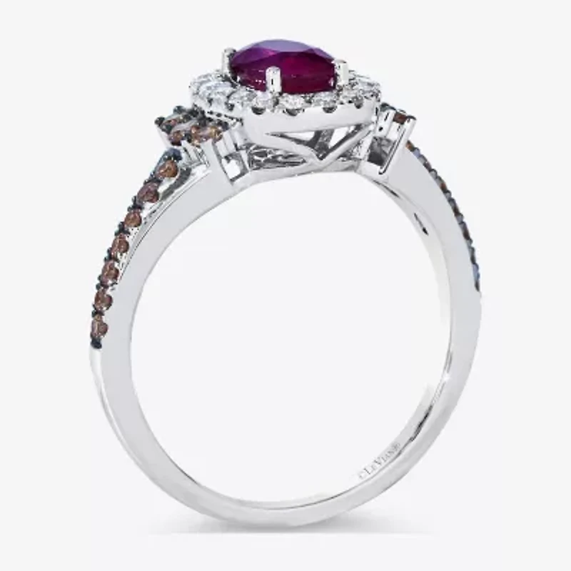 Le Vian® Grand Sample Sale™ Ring featuring 3/4 CT. Passion Ruby™ 1/3 Chocolate Diamonds® 1/5 Nude Diamonds™ set 14K Vanilla Gold®