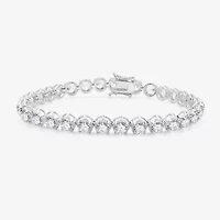 (G / Si1-Si2) Womens 12 Ct.T.W. Lab Grown White Diamond 14K Gold 7.25 Inch Tennis Bracelet