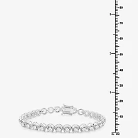 (G / Si1-Si2) Womens 12 Ct.T.W. Lab Grown White Diamond 14K Gold 7.25 Inch Tennis Bracelet