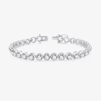 (G / Si1-Si2) Womens 12 Ct.T.W. Lab Grown White Diamond 14K Gold 7.25 Inch Tennis Bracelet