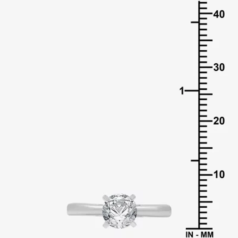 I Said Yes (G / Si1-Si2) Womens 1 1/4 CT. T.W. Lab Grown White Diamond Sterling Silver Round Solitaire Bridal Set