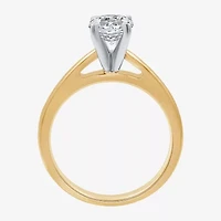 I Said Yes (G / Si1-Si2) Womens 1 1/4 CT. T.W. Lab Grown White Diamond Sterling Silver Round Solitaire Bridal Set