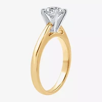 I Said Yes (G / Si1-Si2) Womens 1 1/4 CT. T.W. Lab Grown White Diamond Sterling Silver Round Solitaire Bridal Set