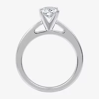 I Said Yes (G / Si1-Si2) Womens 1 1/4 CT. T.W. Lab Grown White Diamond Sterling Silver Oval Side Stone Solitaire Bridal Set