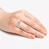 Love Lives Forever (G / Si1-Si2) Womens 1 CT. T.W. Lab Grown White Diamond 10K Gold 3-Stone Engagement Ring