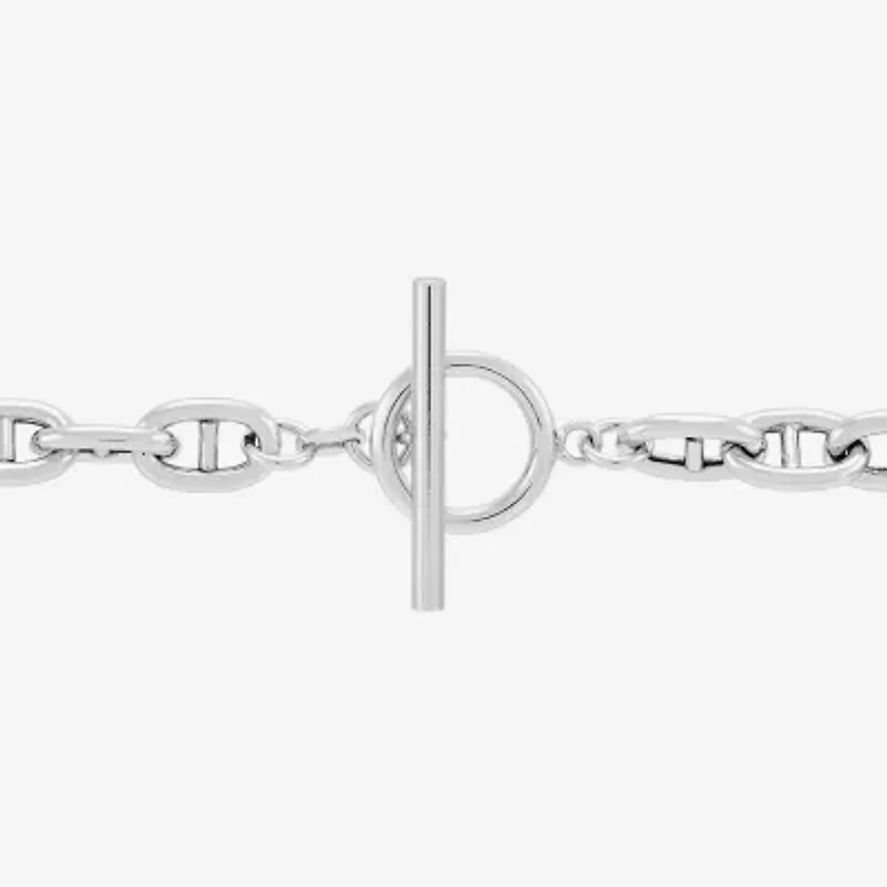 Made in Italy Womens Sterling Silver 7.5 Inch Link Bracelet