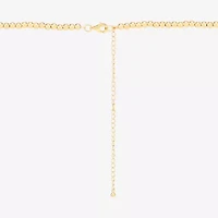 Womens 14K Gold Over Silver 20 Inch Beaded Necklace