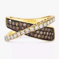 Le Vian® Ring featuring 1/2 CT. Nude Diamonds™ 5/8 Chocolate Diamonds® set 14K Honey or Strawberry Gold™