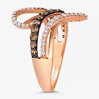 Le Vian Chocolatier® Ring featuring 3/8 CT. Chocolate Diamonds® 1/4 Vanilla Diamonds®set 14K Strawberry Gold®