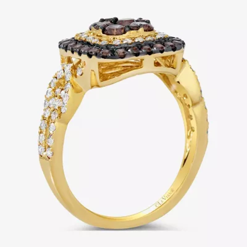 Le Vian® Ring featuring 3/4 CT. Chocolate Diamonds® 1 3/8 Nude Diamonds™ set 14K Strawberry or Honey Gold®