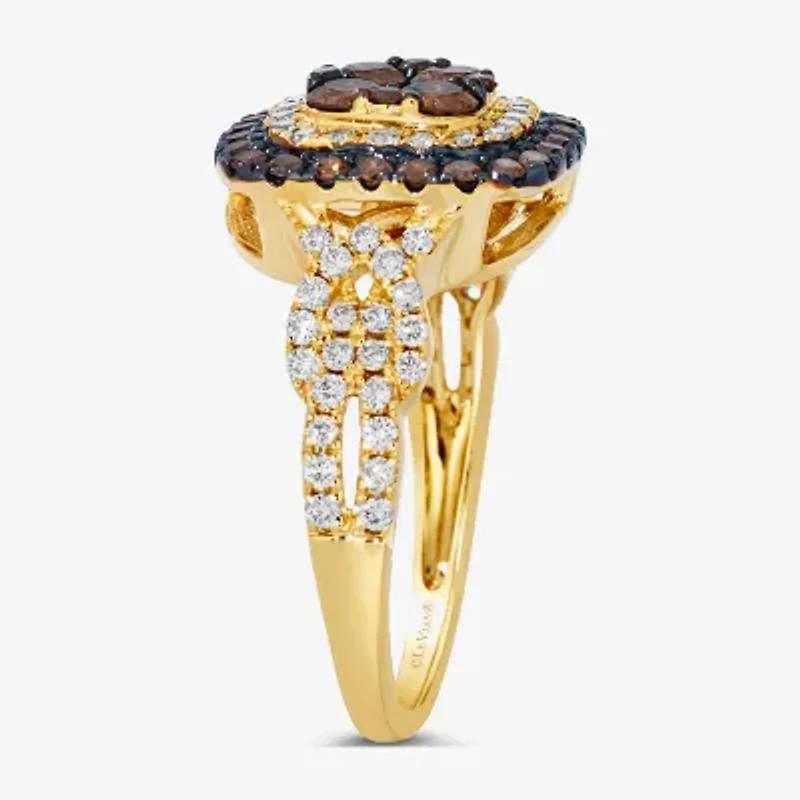 Le Vian® Ring featuring 3/4 CT. Chocolate Diamonds® 1 3/8 Nude Diamonds™ set 14K Strawberry or Honey Gold®
