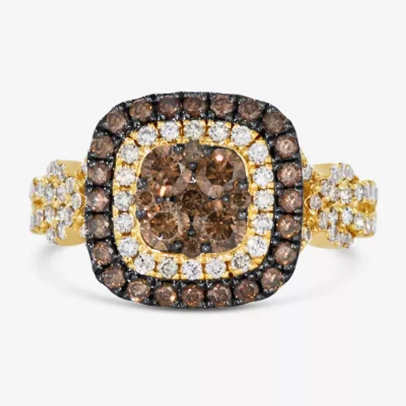 Le Vian® Ring featuring 3/4 CT. Chocolate Diamonds® 1 3/8 Nude Diamonds™ set 14K Strawberry or Honey Gold®