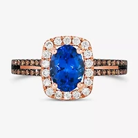 Le Vian® Grand Sample Sale™ Ring featuring 1 CT. Blueberry Tanzanite® 1/ CT. Chocolate Diamonds® 1/ CT. Nude Diamonds™ set in 14K Strawberry Gold