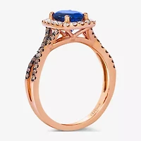 Le Vian® Grand Sample Sale™ Ring featuring 1 CT. Blueberry Tanzanite® 1/ CT. Nude Diamonds™ 1/ CT. Chocolate Diamonds® set in 14K Strawberry Gold